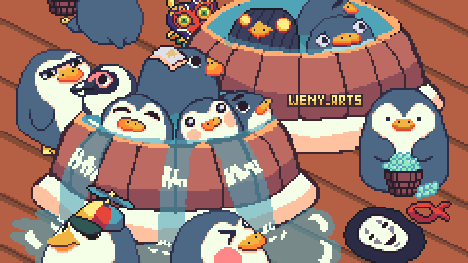 Penguin's bathhouse inspired in Spirited Away